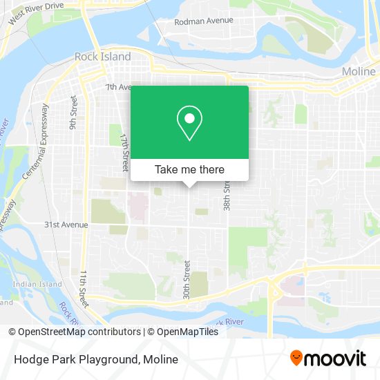 Mapa de Hodge Park Playground