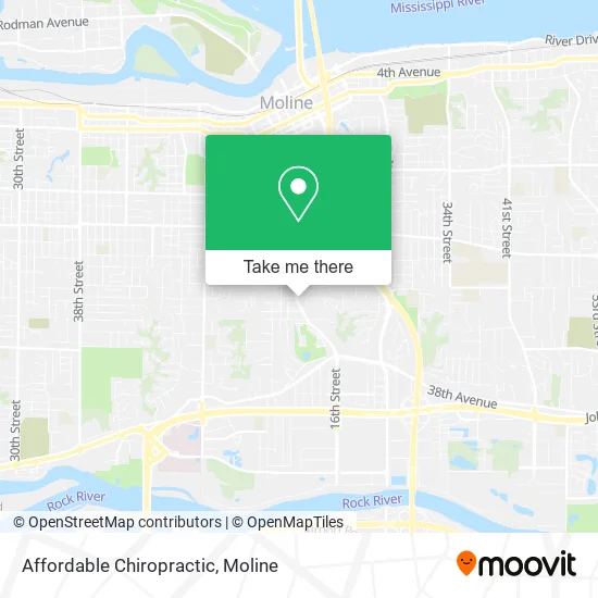 Affordable Chiropractic map