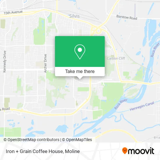 Iron + Grain Coffee House map