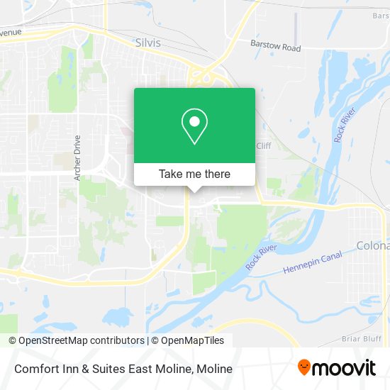Comfort Inn & Suites East Moline map