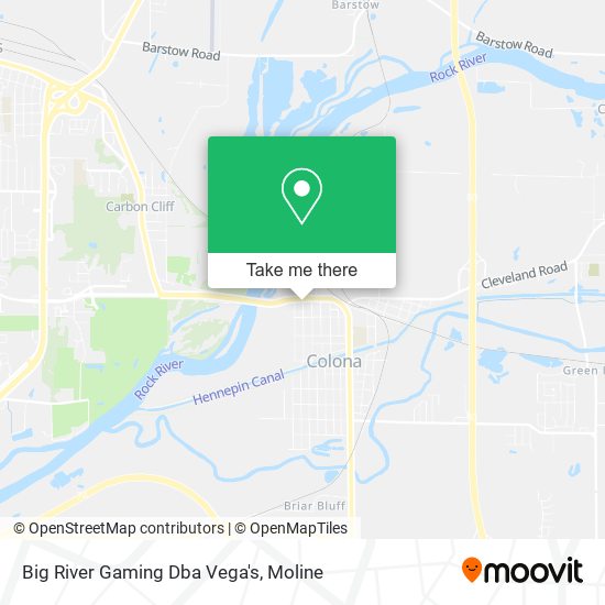Big River Gaming Dba Vega's map