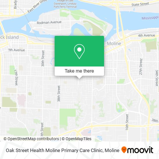 Oak Street Health Moline Primary Care Clinic map