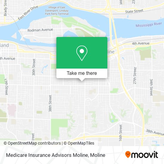 Medicare Insurance Advisors Moline map