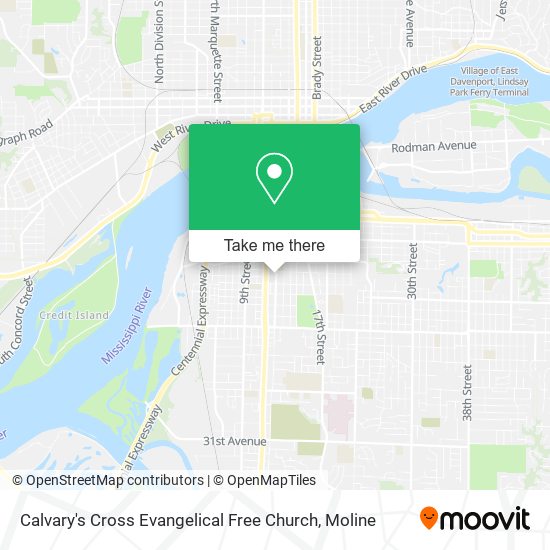 Mapa de Calvary's Cross Evangelical Free Church