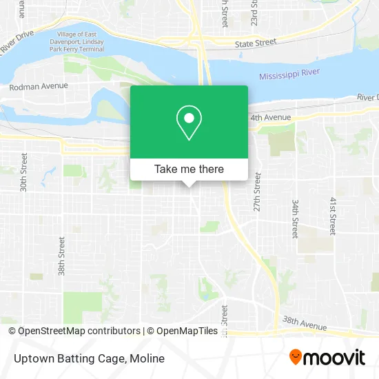 Mapa de Uptown Batting Cage