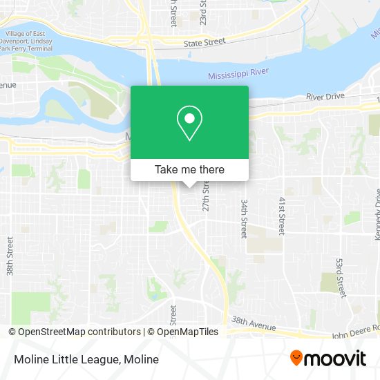 Moline Little League map