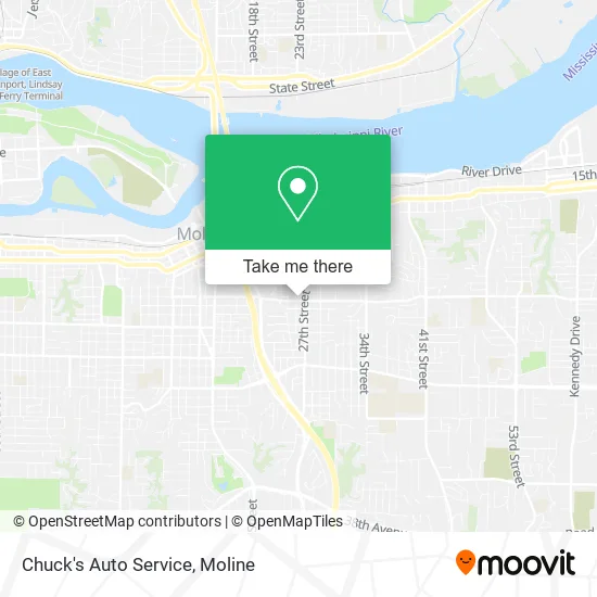 Chuck's Auto Service map