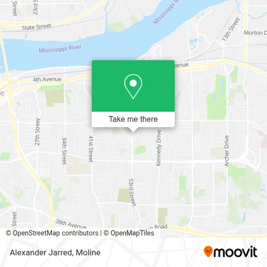 Alexander Jarred map