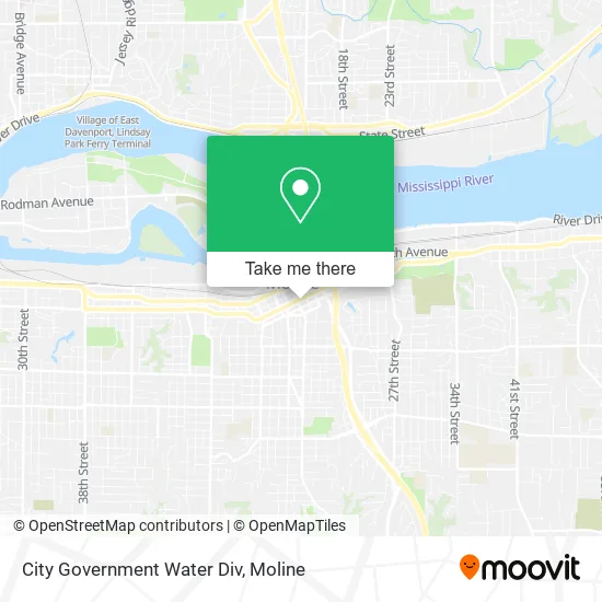 City Government Water Div map