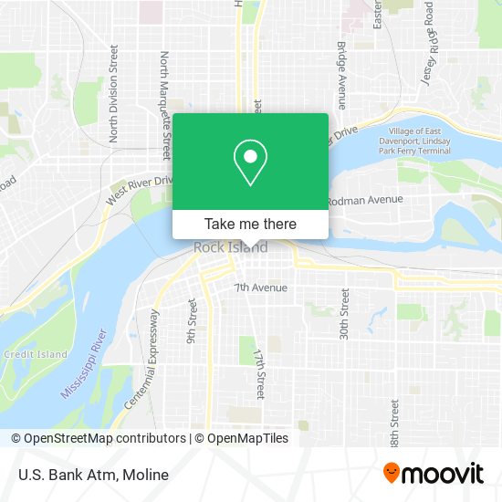 Mapa de U.S. Bank Atm