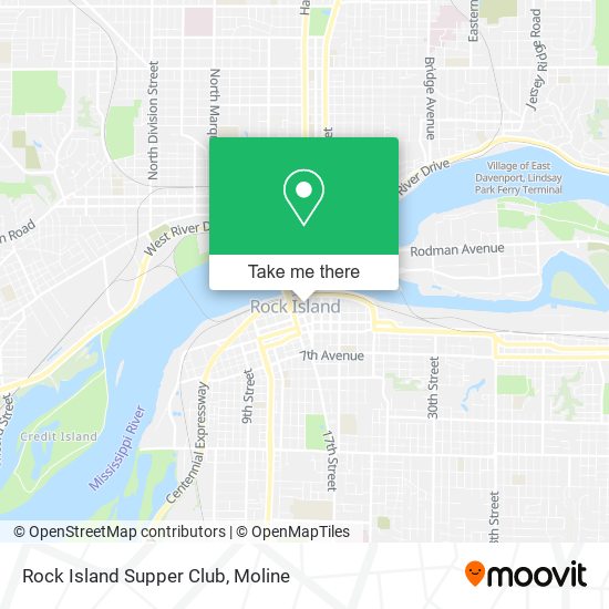Rock Island Supper Club map