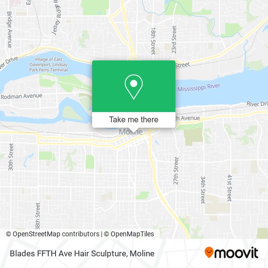Blades FFTH Ave Hair Sculpture map