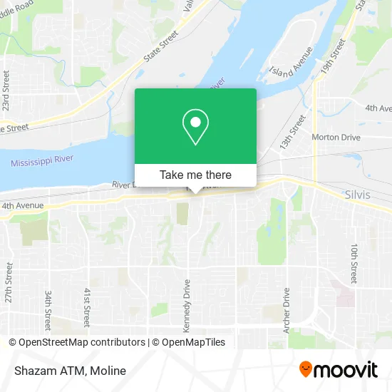 Mapa de Shazam ATM