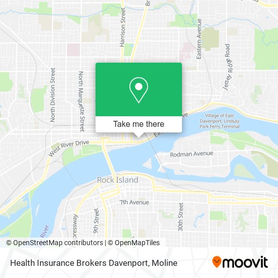 Health Insurance Brokers Davenport map