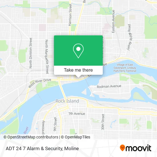 ADT 24 7 Alarm & Security map