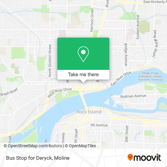 Bus Stop for Deryck map