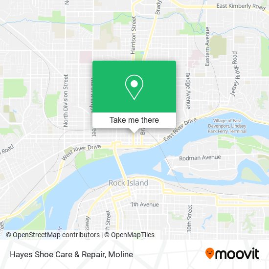 Hayes Shoe Care & Repair map
