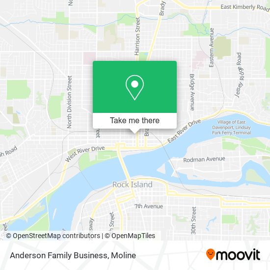 Anderson Family Business map