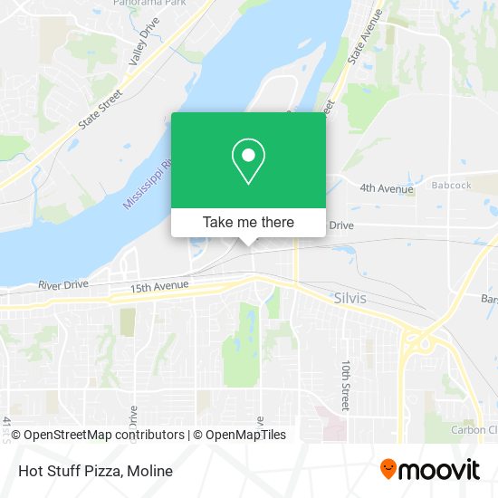 Hot Stuff Pizza map