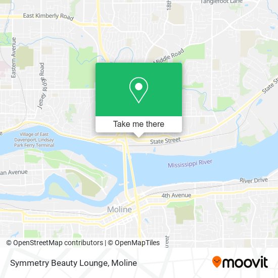 Mapa de Symmetry Beauty Lounge
