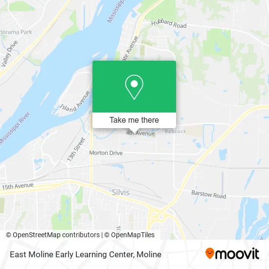 East Moline Early Learning Center map