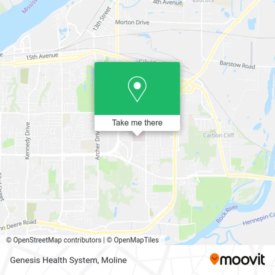 Mapa de Genesis Health System