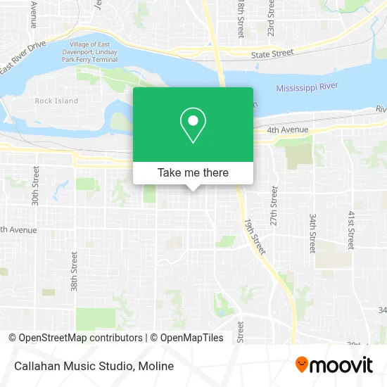 Callahan Music Studio map