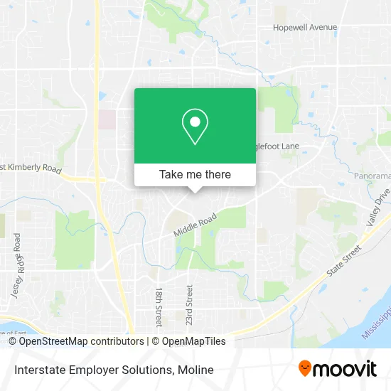 Interstate Employer Solutions map