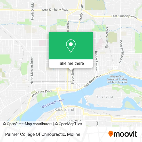 Palmer College Of Chiropractic map