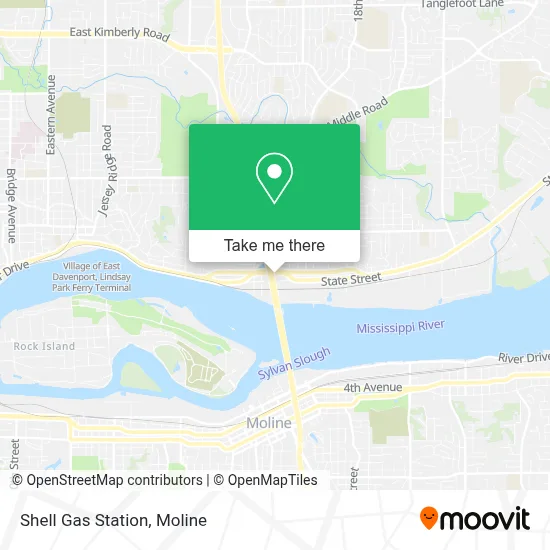 Shell Gas Station map