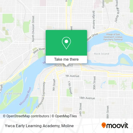 Ywca Early Learning Academy map