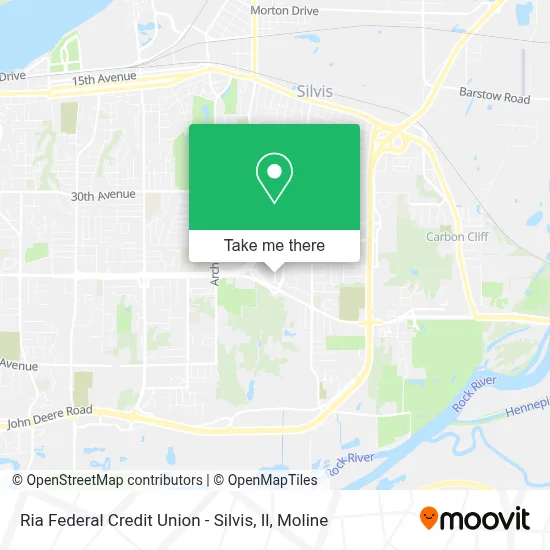Ria Federal Credit Union - Silvis, Il map