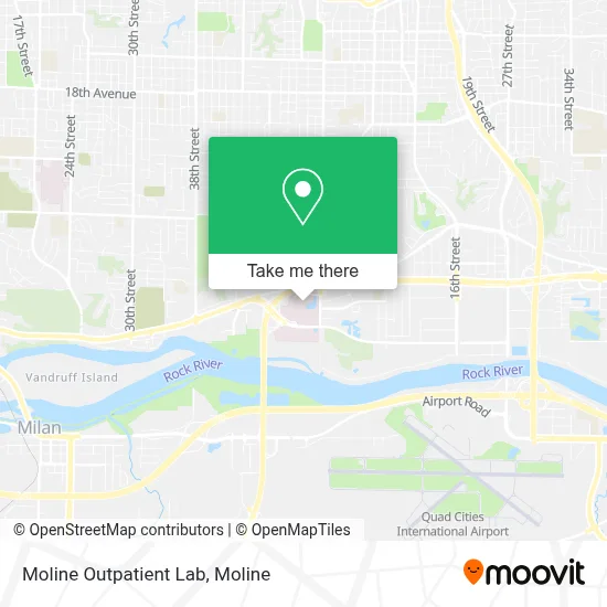 Moline Outpatient Lab map