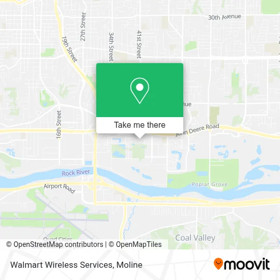 Walmart Wireless Services map