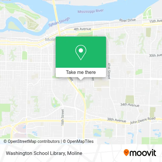 Washington School Library map