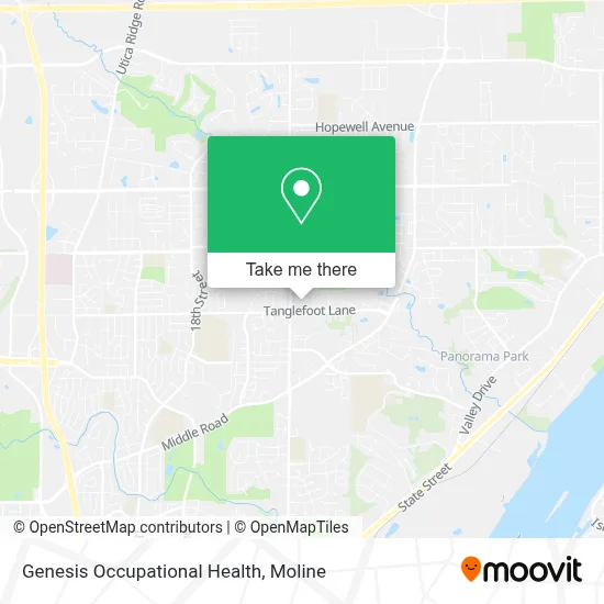 Genesis Occupational Health map