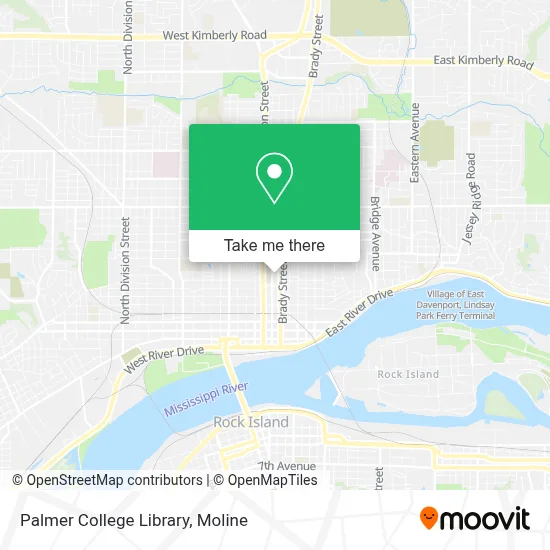 Palmer College Library map