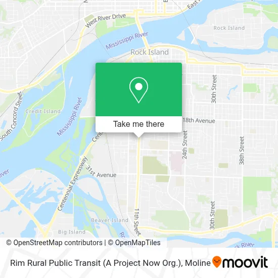 Rim Rural Public Transit (A Project Now Org.) map