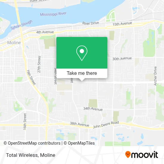 Total Wireless map
