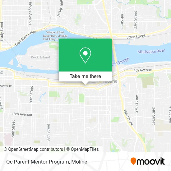 Qc Parent Mentor Program map