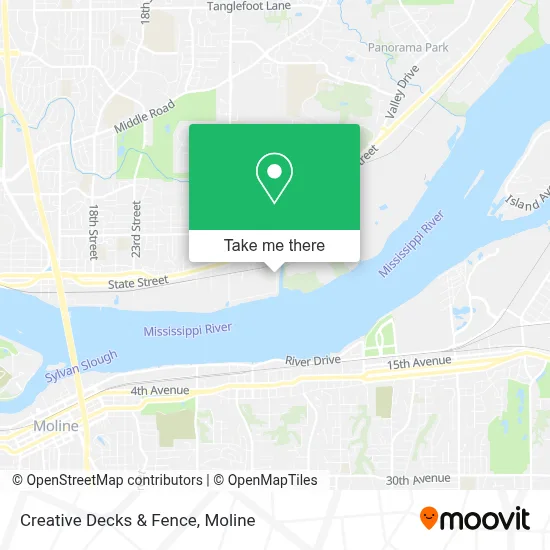 Creative Decks & Fence map