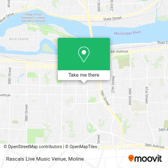 Rascals Live Music Venue map