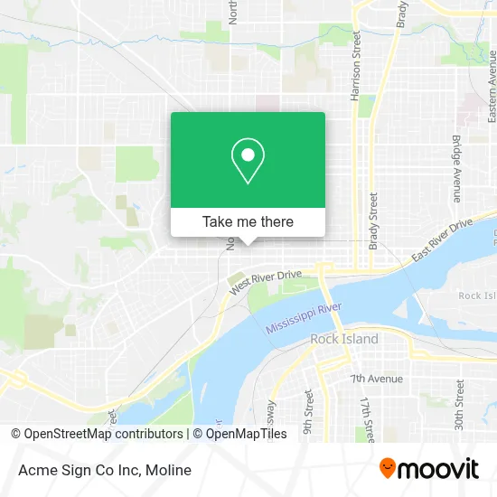 Acme Sign Co Inc map