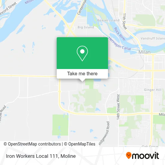 Iron Workers Local 111 map