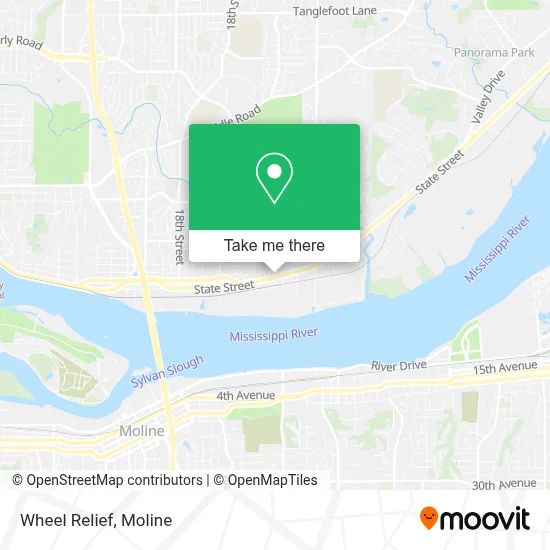 Wheel Relief map