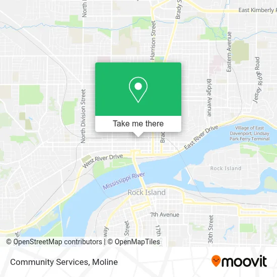Community Services map