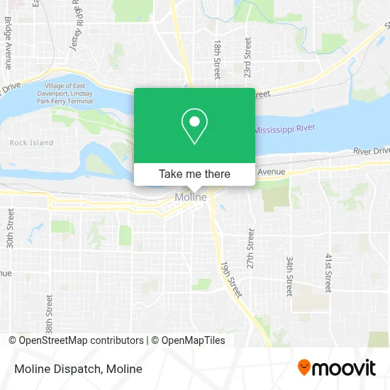 Moline Dispatch map