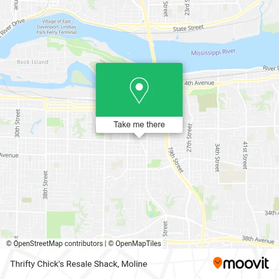 Thrifty Chick's Resale Shack map