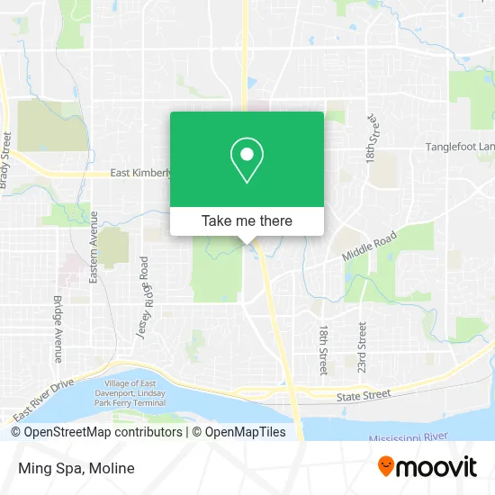 Ming Spa map