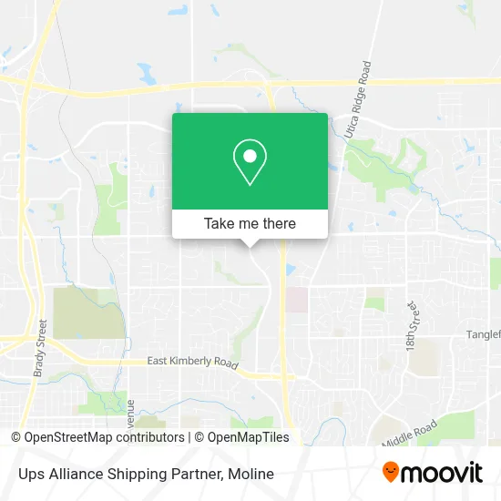 Ups Alliance Shipping Partner map
